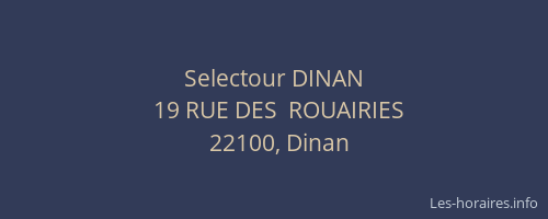Selectour DINAN