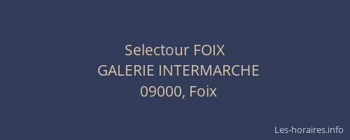 Selectour FOIX