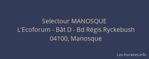 Selectour MANOSQUE