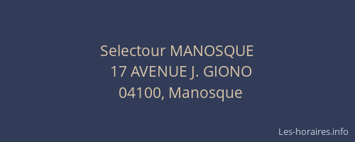Selectour MANOSQUE