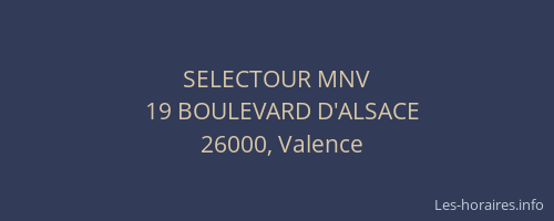 SELECTOUR MNV