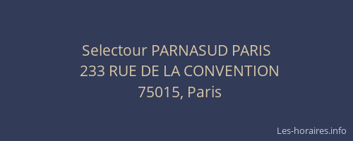 Selectour PARNASUD PARIS