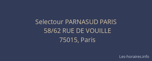Selectour PARNASUD PARIS