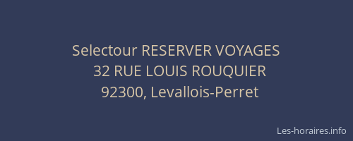 Selectour RESERVER VOYAGES