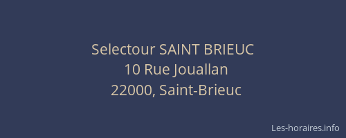 Selectour SAINT BRIEUC