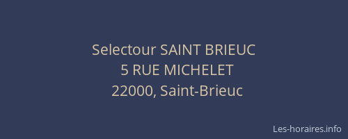 Selectour SAINT BRIEUC
