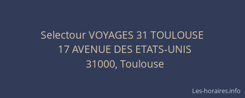 Selectour VOYAGES 31 TOULOUSE