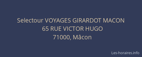 Selectour VOYAGES GIRARDOT MACON