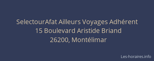 SelectourAfat Ailleurs Voyages Adhérent
