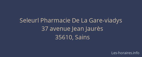 Seleurl Pharmacie De La Gare-viadys