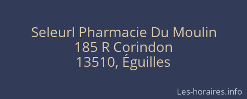Seleurl Pharmacie Du Moulin
