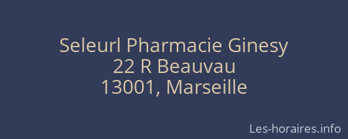 Seleurl Pharmacie Ginesy