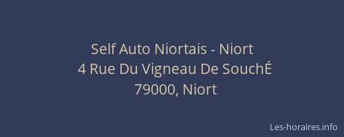 Self Auto Niortais - Niort