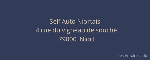 Self Auto Niortais