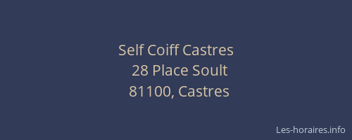 Self Coiff Castres