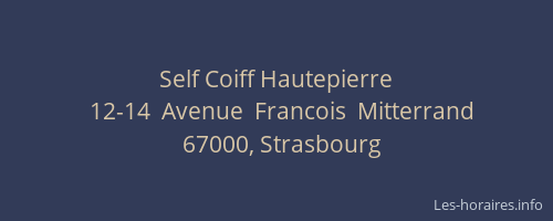 Self Coiff Hautepierre