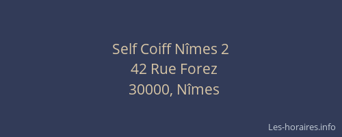Self Coiff Nîmes 2