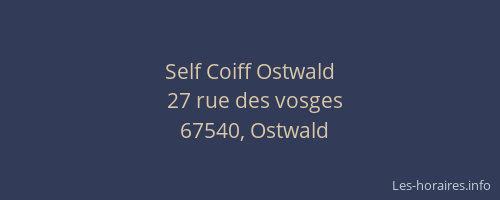 Self Coiff Ostwald