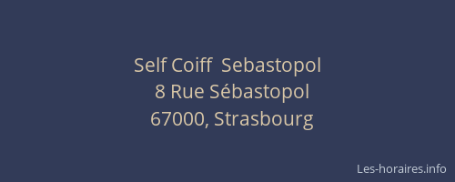 Self Coiff  Sebastopol