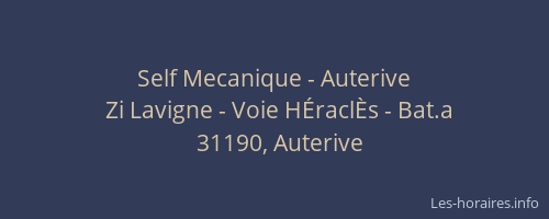 Self Mecanique - Auterive