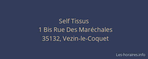 Self Tissus