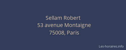Sellam Robert