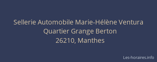 Sellerie Automobile Marie-Hélène Ventura