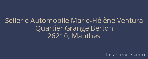 Sellerie Automobile Marie-Hélène Ventura