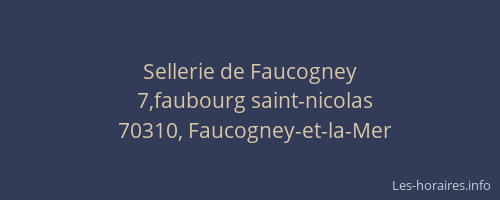 Sellerie de Faucogney