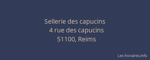 Sellerie des capucins