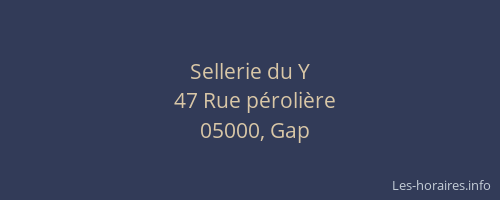 Sellerie du Y