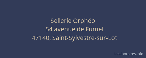 Sellerie Orph&eacute;o