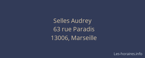 Selles Audrey
