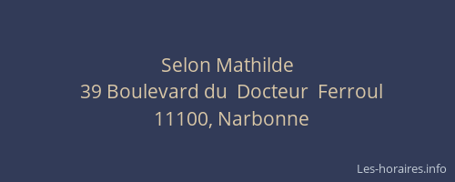 Selon Mathilde