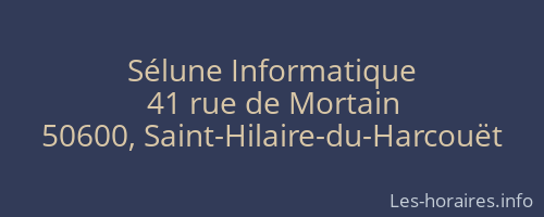 Sélune Informatique