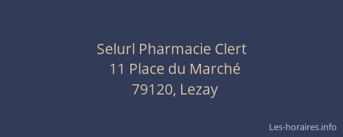 Selurl Pharmacie Clert
