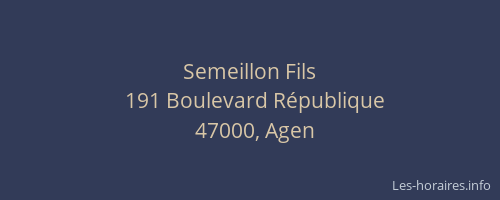 Semeillon Fils