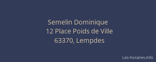 Semelin Dominique