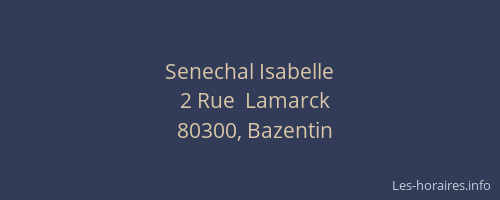 Senechal Isabelle