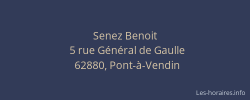 Senez Benoit