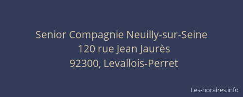 Senior Compagnie Neuilly-sur-Seine