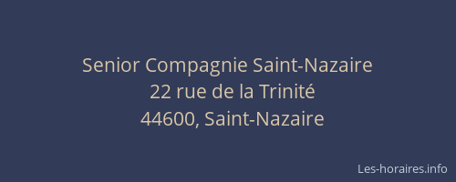 Senior Compagnie Saint-Nazaire