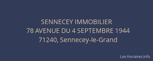 SENNECEY IMMOBILIER