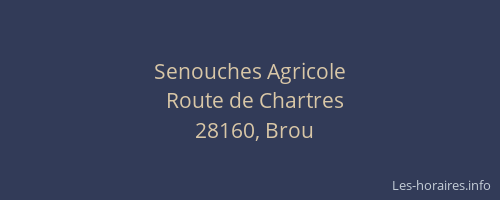 Senouches Agricole