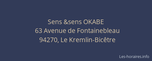 Sens &sens OKABE