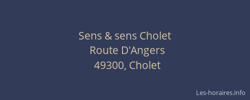 Sens & sens Cholet