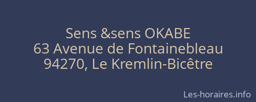 Sens &sens OKABE