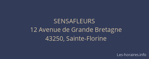 SENSAFLEURS