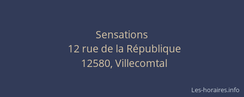 Sensations