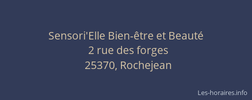 Sensori'Elle Bien-&ecirc;tre et Beaut&eacute;